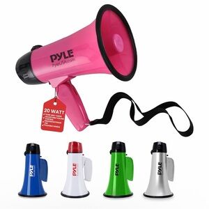 NEW Pyle Pink Megaphone with Strap